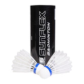 Sunflex badminton 3 white training shuttlecocks