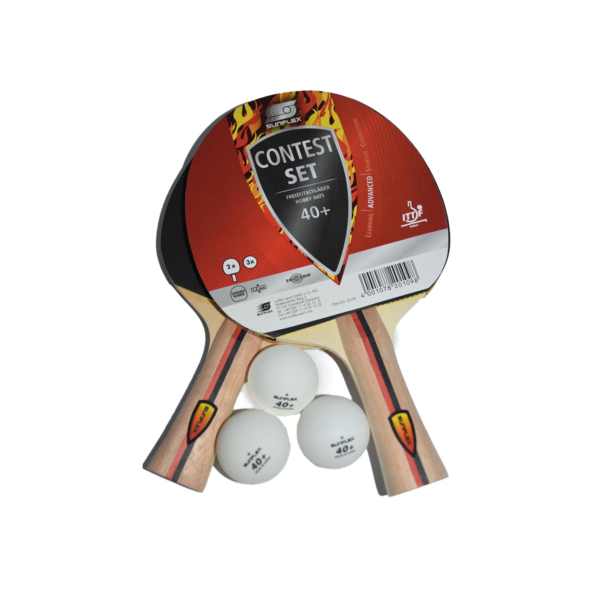 Tt Set Sunflex TT-set CONTEST Table Tennis Racket Set – SportsProTribe
